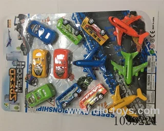 12pcs pull back car&bus&aircraft in blister card