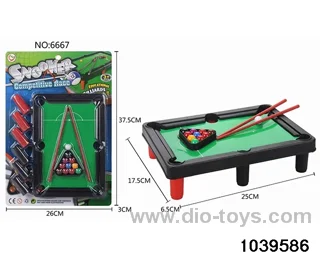 billiard in Blister card