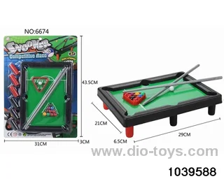 billiard in Blister card