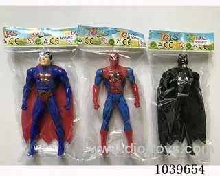 16cm Superman, Spiderman, Batman with light 3sets mixed loading