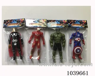 16cm Thor, Hulk, Captain America, Iron Man with light 4sets mixed loading