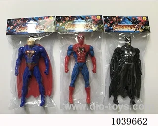 16cm Superman, Spiderman, Batman with light 3sets mixed loading