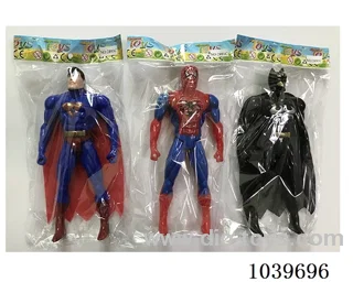 22cm Superman, Spiderman, Batman with light 3sets mixed loading