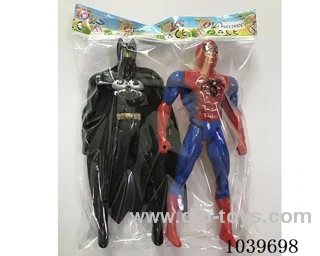 22cm 2pcs Spiderman, Batman with light