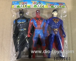 3pcs 15.5cm Heroic figure with light 3sets mixed loading