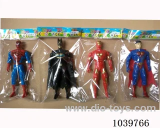 Spiderman, Batman,Superman,Iron Man with light 4sets mixed loading