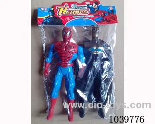 25cm 2pcs Spiderman, Batman with light