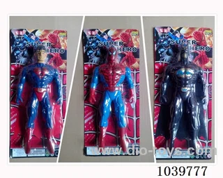 25cm Superman, Spiderman, Batman with light 3sets mixed loading