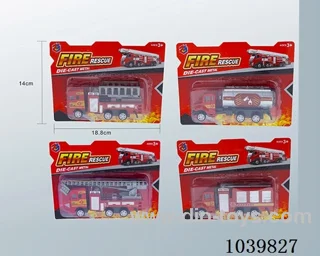 pull back alloy car 4sets&4color mixed loading  in blister card