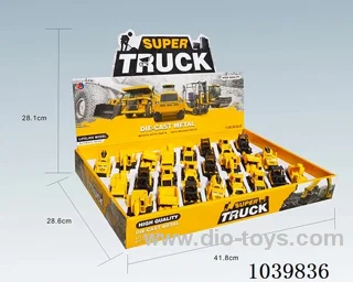 1:55 24pcspull back alloy car 8sets mixed loading  in display box