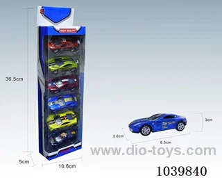 1:50 6pcspull back alloy car 6sets&6color mixed loading   in window box