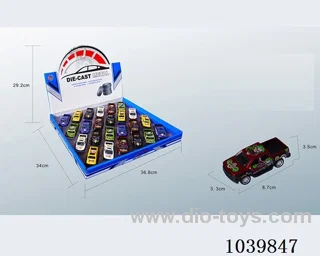 1:50 24pcspull back alloy car 6sets&6color mixed loading  in display box