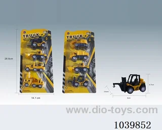 1:55 4pcs pull back alloy car 8sets mixed loading  in blister card