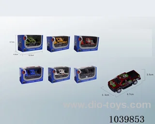 1:50pull back alloy car 6sets&6color mixed loading   in window box