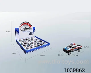 1:50 24pcspull back alloy car 6sets&6color mixed loading  in display box