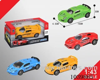 1:50pull back alloy car 4sets&4color mixed loading   in window box