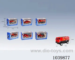 1:55pull back alloy car 6sets&6color mixed loading   in window box