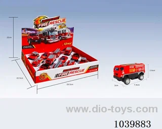 1:55 2pcs pull back alloy car 6sets&6color mixed loading  in display box