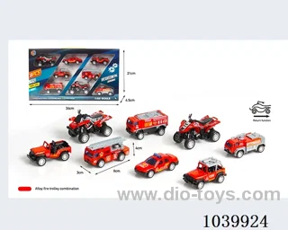 1:55 8pcs pull back alloy car 8sets mixed loading   in window box