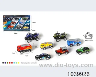 1:55 8pcs pull back alloy car 8sets&8color mixed loading   in window box