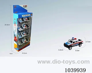 1:50 4pcs pull back alloy car 6sets&6color mixed loading   in window box
