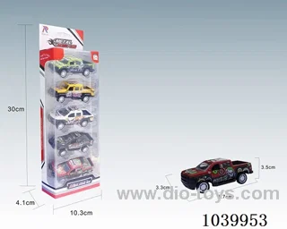 1:50 5PCS pull back alloy car 6sets&6color mixed loading   in window box