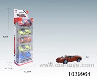 1:50 5PCS pull back alloy car 6sets&6color mixed loading   in window box