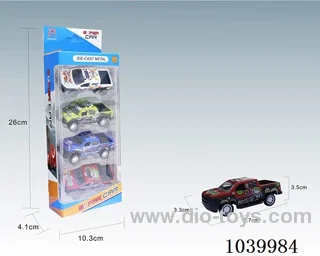 1:50 4pcs pull back alloy car 6sets&6color mixed loading   in window box