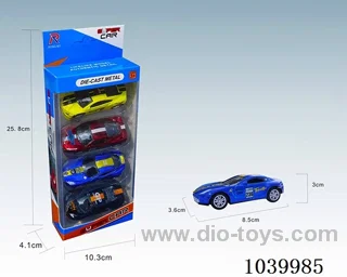 1:50 4pcs pull back alloy car 6sets mixed loading  in window box