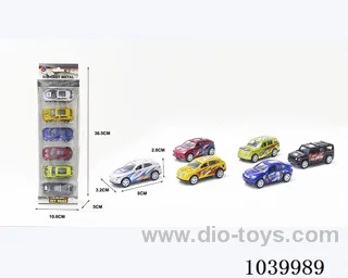 1:50 6pcspull back alloy car 6sets&6color mixed loading   in window box