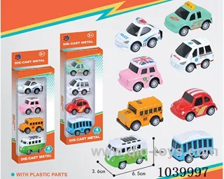 4pcs pull back alloy car 8sets&8color mixed loading   in window box