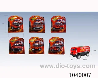 1:55pull back alloy car 6sets&6color mixed loading  in blister card