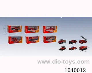free wheel alloy car 6sets mixed loading   in window box