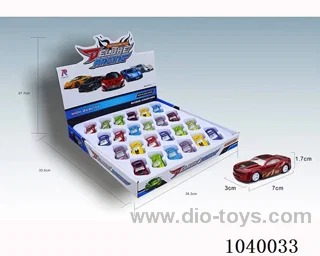 24pcspull back alloy car 8sets mixed loading  in display box