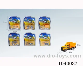 free wheel alloy car 6sets mixed loading  in blister card