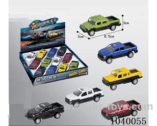 1:50 2pcs pull back alloy car 6sets&6color mixed loading  in display box