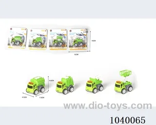 inertia alloy car 4sets mixed loading  in blister card