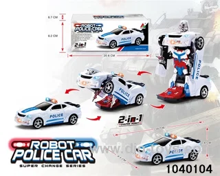 Electric Transformer Police Car in color box