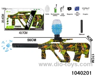 Water bullet gun in window box