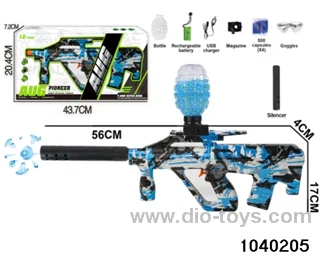 Water bullet gun in window box