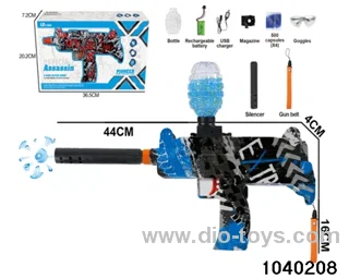 Water bullet gun in window box