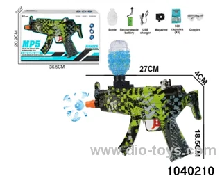 Water bullet gun in window box