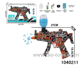 Water bullet gun in window box