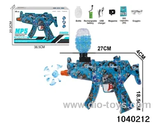 Water bullet gun in window box