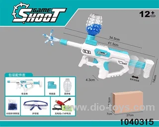 Water bullet gun in paper box