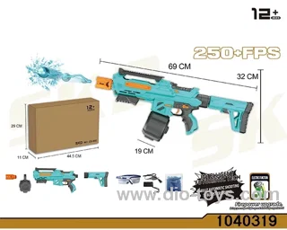 Water bullet gun in paper box