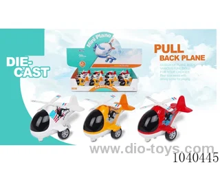 pull back alloy aircraft 3color mixed loading in display box