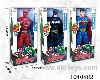 32cm Spider-man, Superman, Batman with light