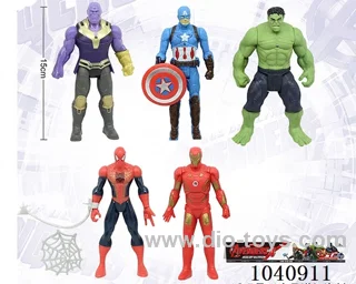 15cm Avengers Thanos/Spider-Man/Captain America/Iron Man/Hulk