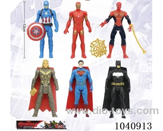 12cm Avengers Spider-Man/Captain America/Iron Man/Thor/Superman/Batman